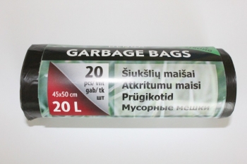 20L HDPE maišas 20 vnt