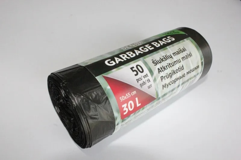 30L HDPE maišas 50 vnt