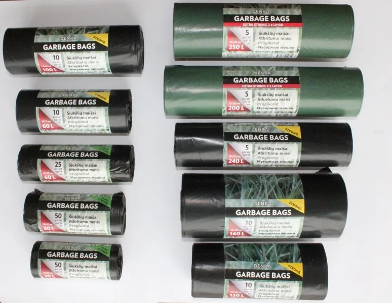 30L HDPE maišas 50 vnt